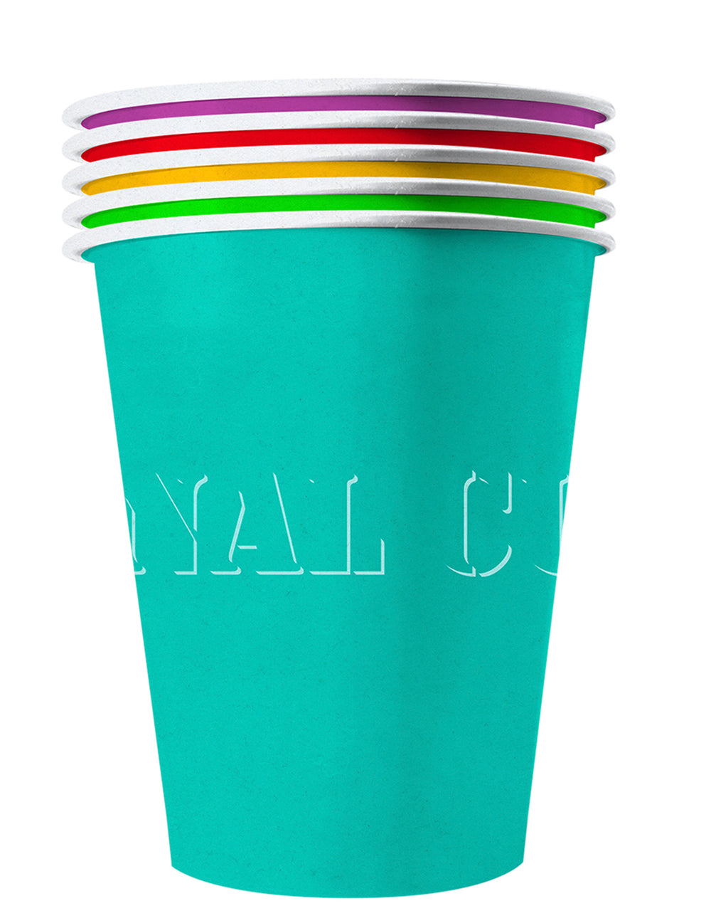 Gobelets américains carton recyclable Summer multicolores