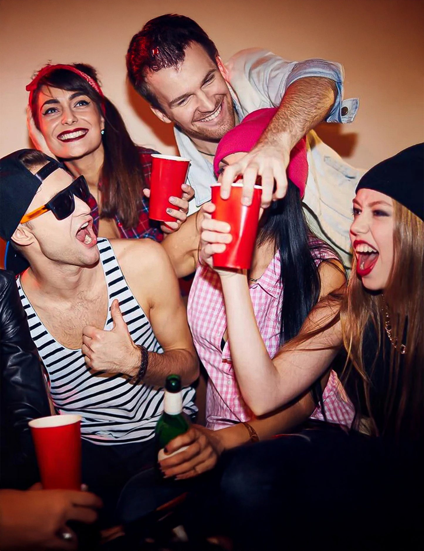 Mise en situation festive du gobelet américain pour fête