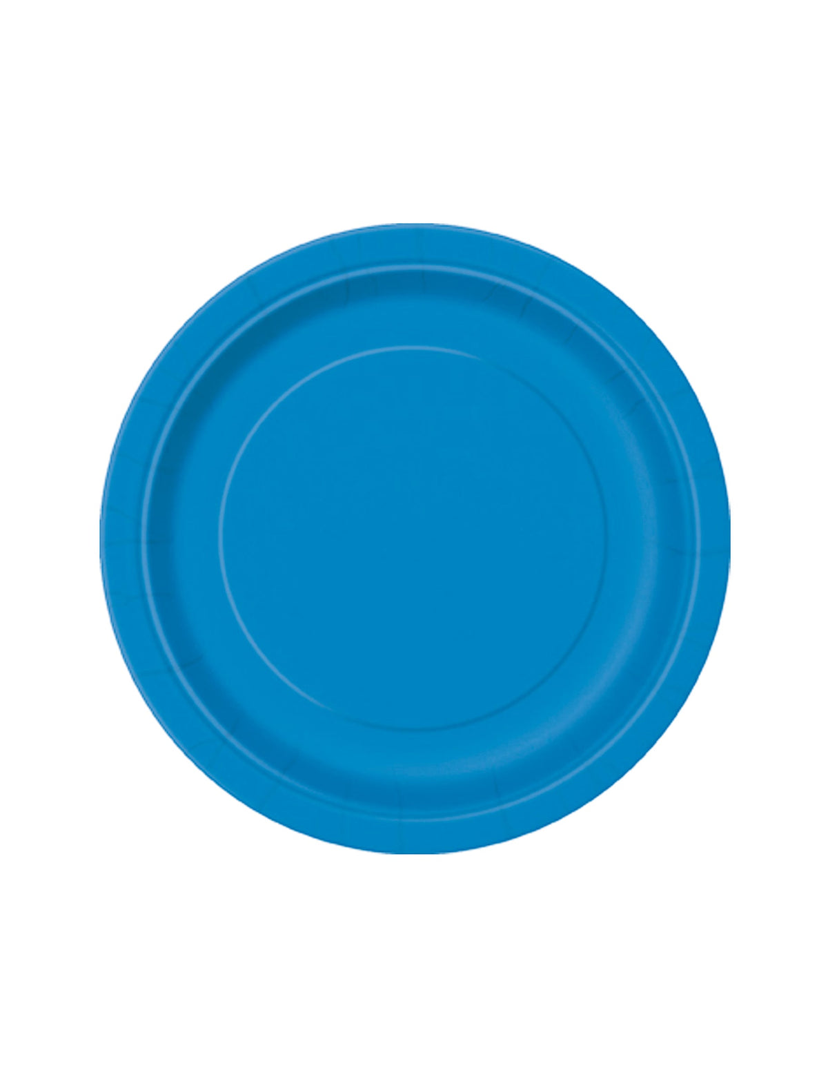 Assiettes rondes en carton pour dessert bleues