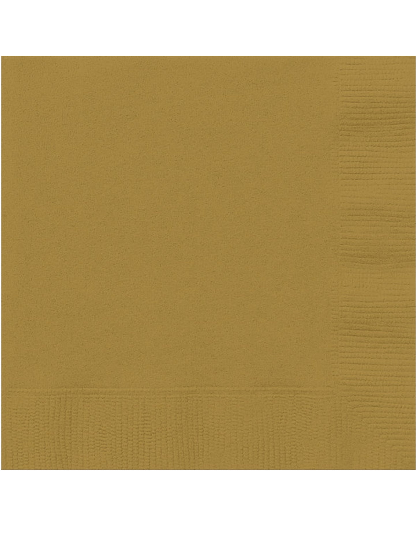 Serviettes en papier de fête pour décoration de table dorées