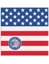 Petites serviettes en papier USA pour fête bleu blanc rouge motif drapeau américain