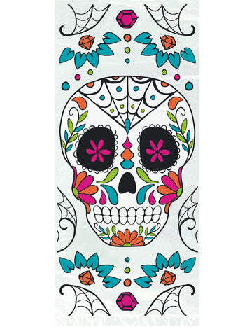 20 plastových sáčků na cukroví Dia de los muertos 28 x 12 cm