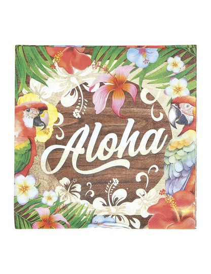 20 Serviettes Aloha Hawaï 16 x 16 cm