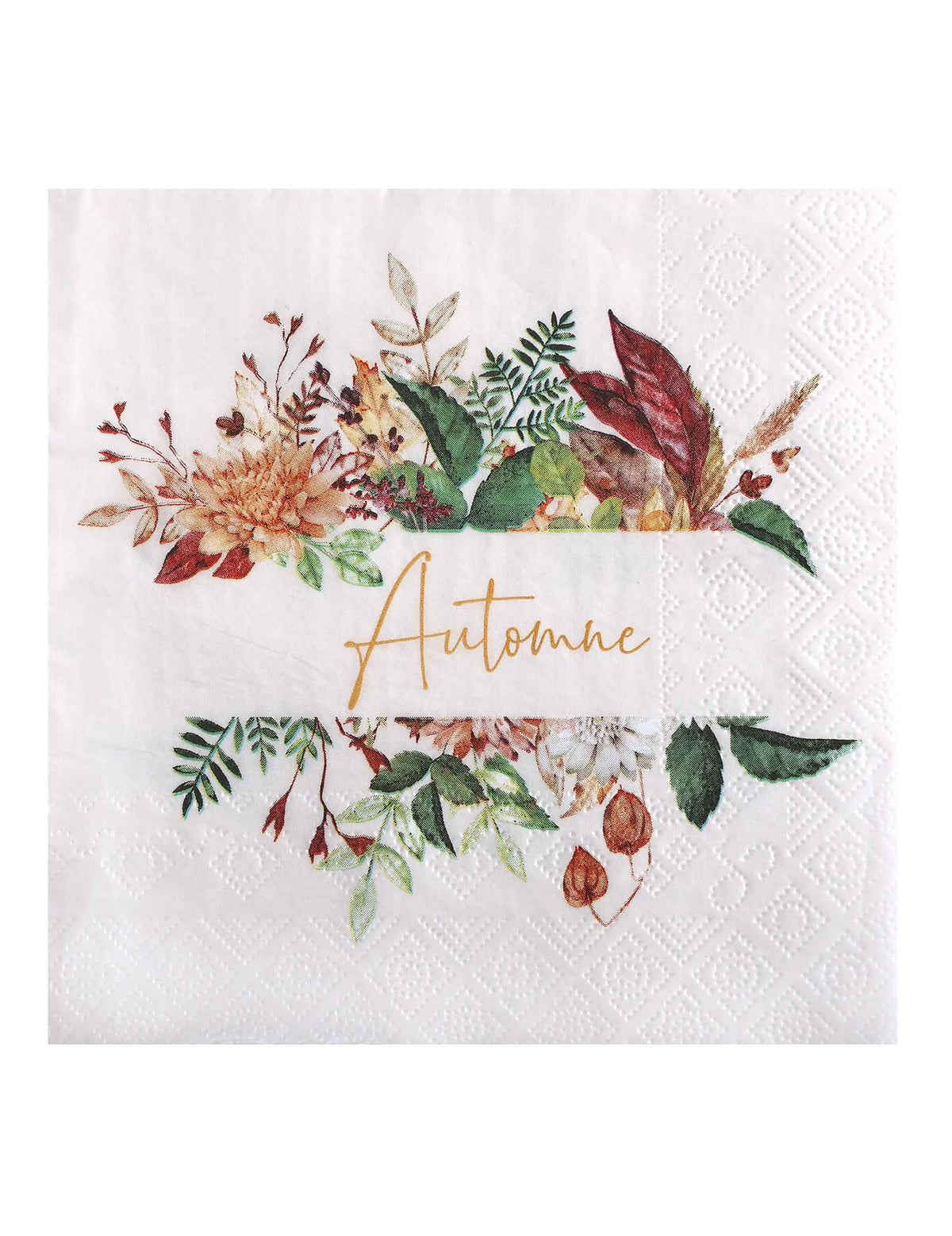 20 ubrousků Podzimní květiny 33 x 33 cm