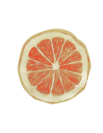 20 citrusových pomerančových papírových koktejlových ubrousků 24x24cm ve tvaru plátků