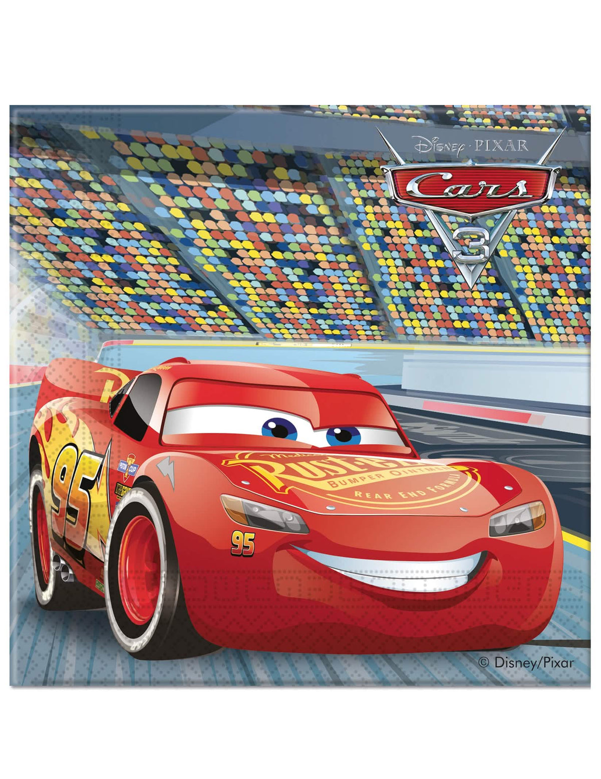 papírové ubrousky Flash McQueen Cars 3 pro dítě červená