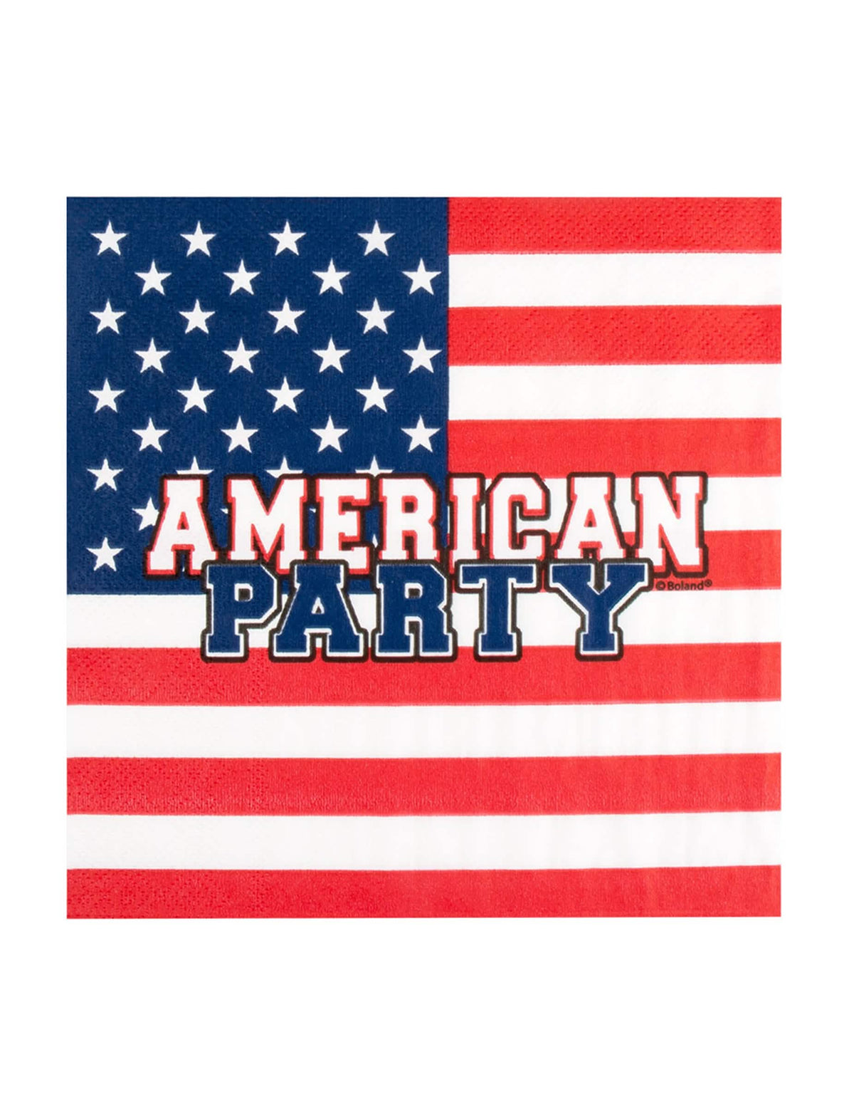Detail motivu papírové ubrousky American party