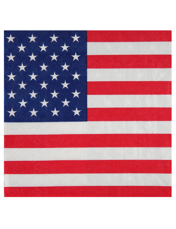 20 papírových ubrousků America 33 x 33 cm
