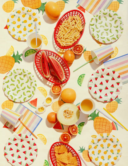 20 papírových ubrousků ananas 18,5 x 10,2 cm