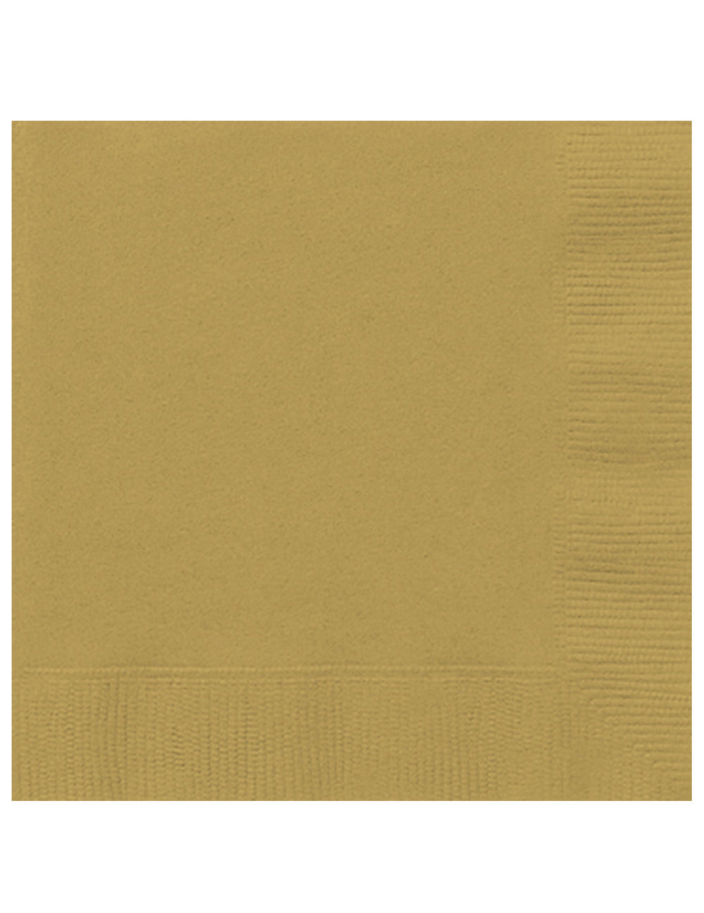 20 serviettes en papier festives dorées