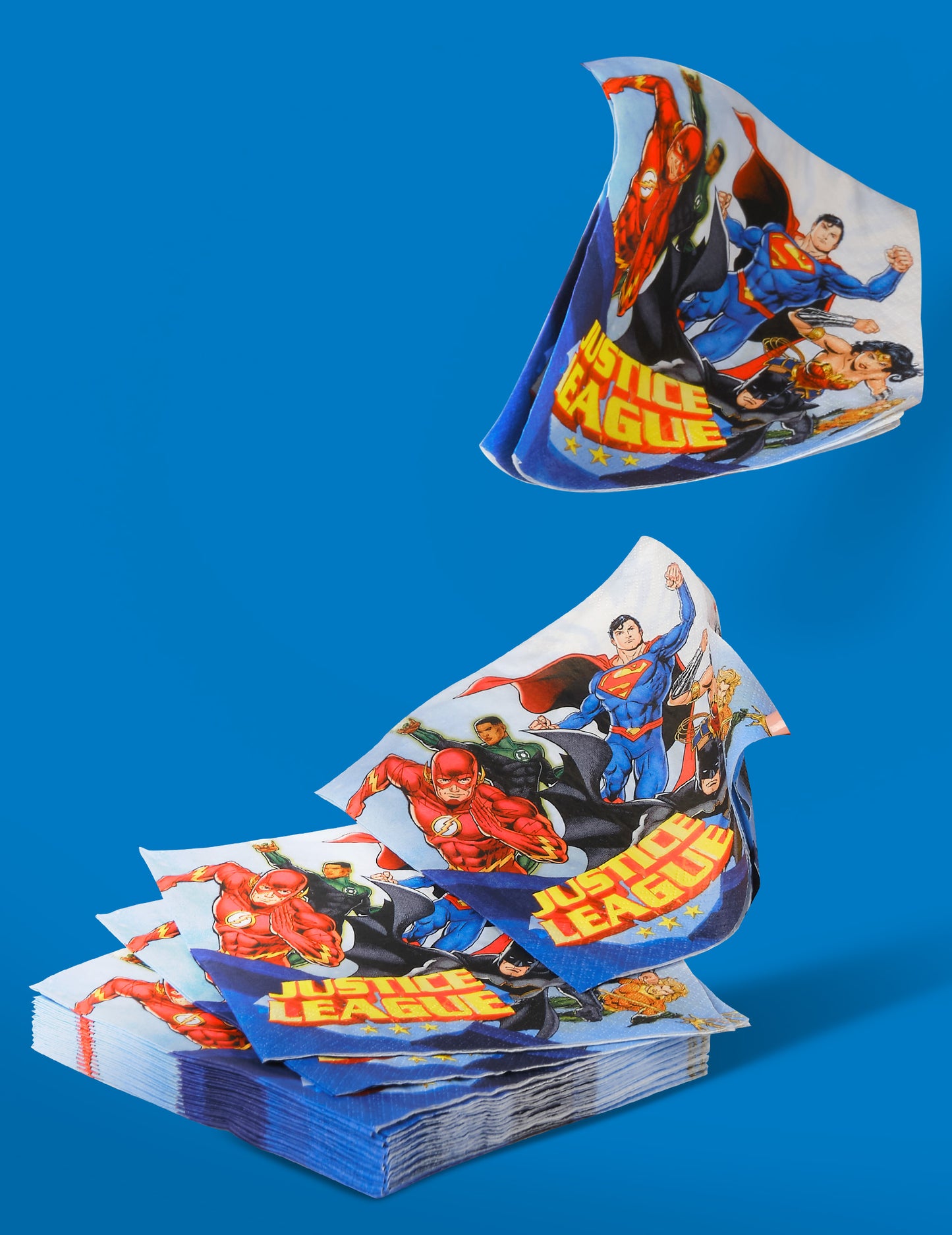 20 papírových ubrousků Justice League™ 33 x 33 cm