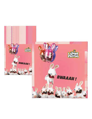 20 papírových ubrousků s motivem Raving Rabbids 33 x 33 cm