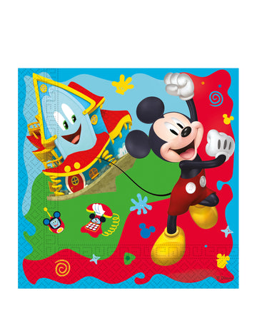 20 papírových ubrousků s Mickey Mousem 33 x 33 cm