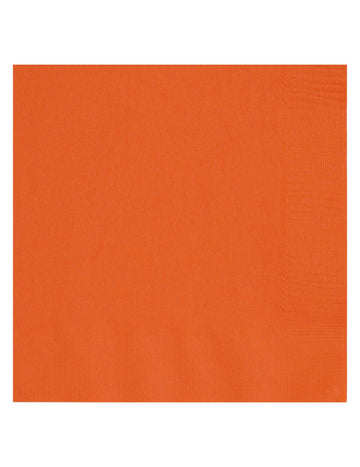20 oranžových papírových ubrousků 33 x 33 cm