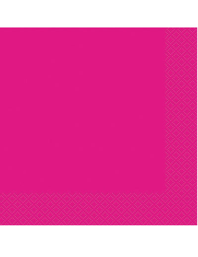 Serviettes en papier rose fuchsia