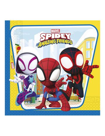 20 papírových ubrousků Spidey a jeho přátelé