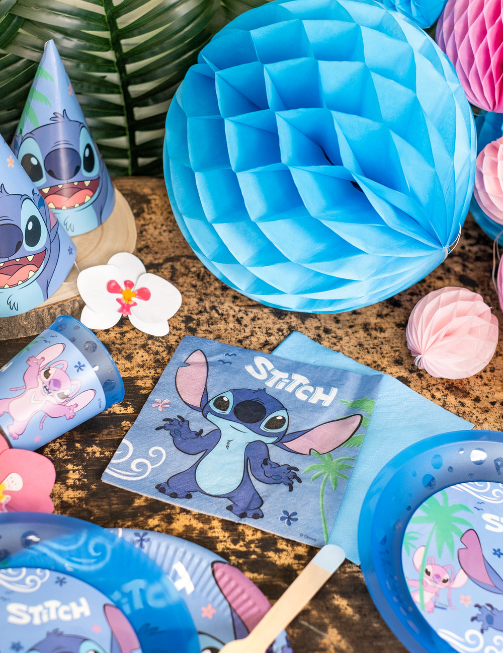 Mise en situation des serviettes en papier Stitch