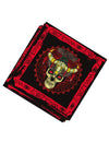 Serviettes en papier Vaudou pour fête noir et rouge avec motif crâne