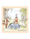 Serviettes en papier Winnie l'ourson pour enfant beiges avec Tigrou Bourriquet et Porcinet