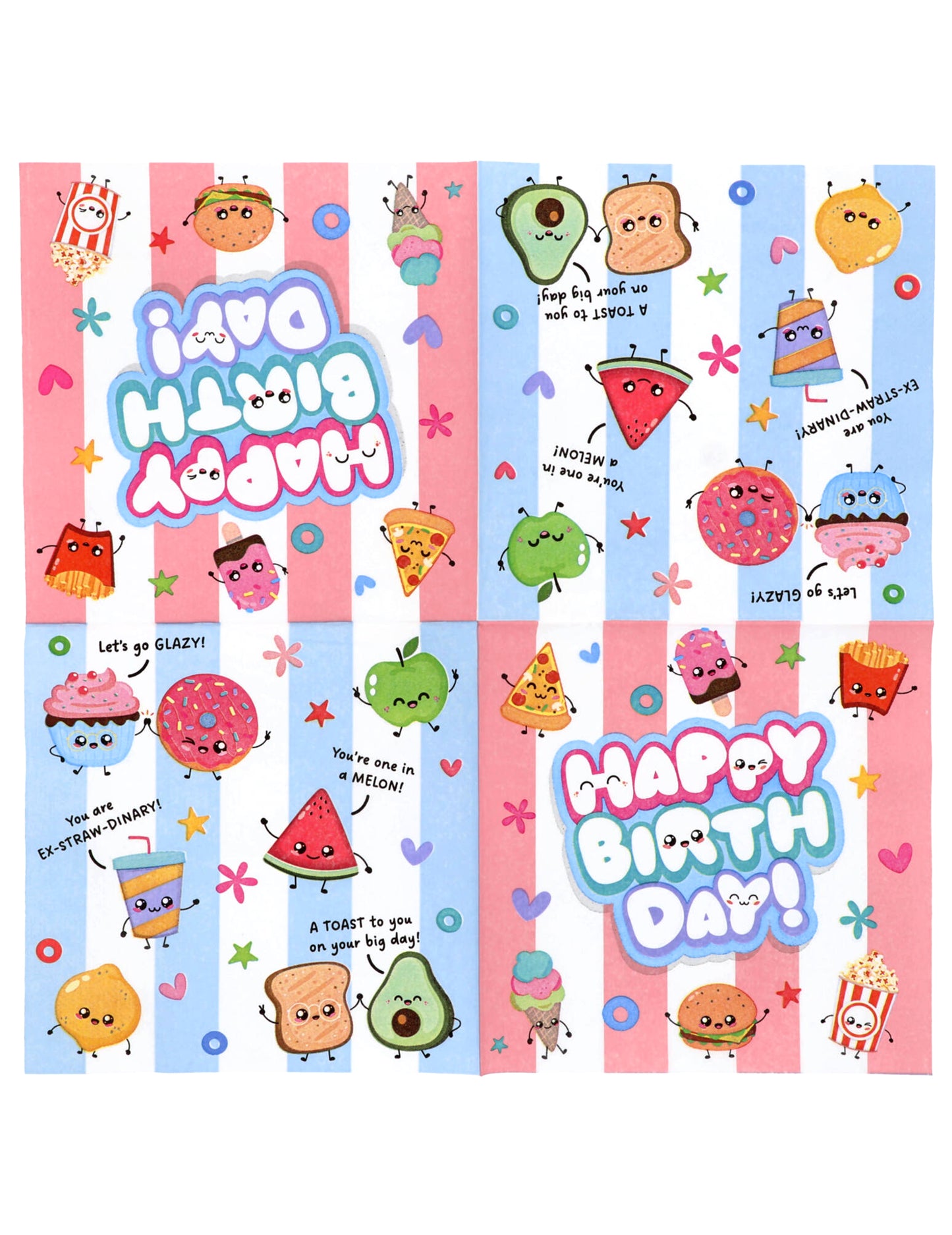 20 ubrousků Kawaii Party 33 x 33 cm
