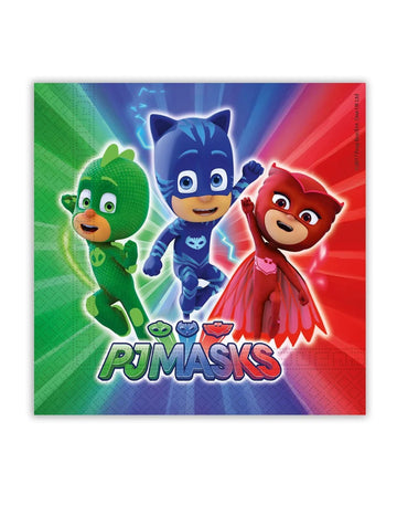 20 ubrousků PJ Masks 33 x 33 cm