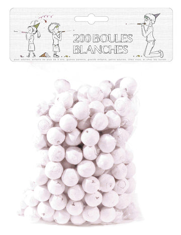 200 bílých foukacích kuliček
