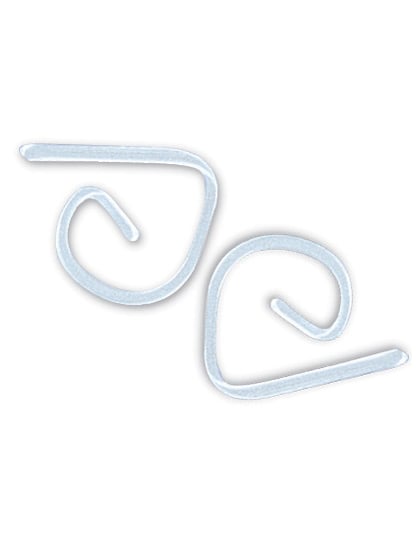 Sada 24 průhledných plastových klipů na ubrus