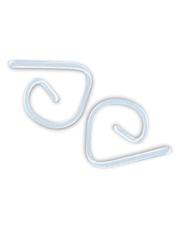 24 průhledných plastových klipů na ubrusy 5 x 5 cm