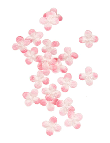 24 dekorací na stůl umělých okvětních plátků růží 3 cm