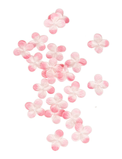 24 dekorací na stůl umělých okvětních plátků růží 3 cm