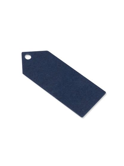 24 tmavě modrých perforovaných štítků 5 x 2 cm pro karty míst