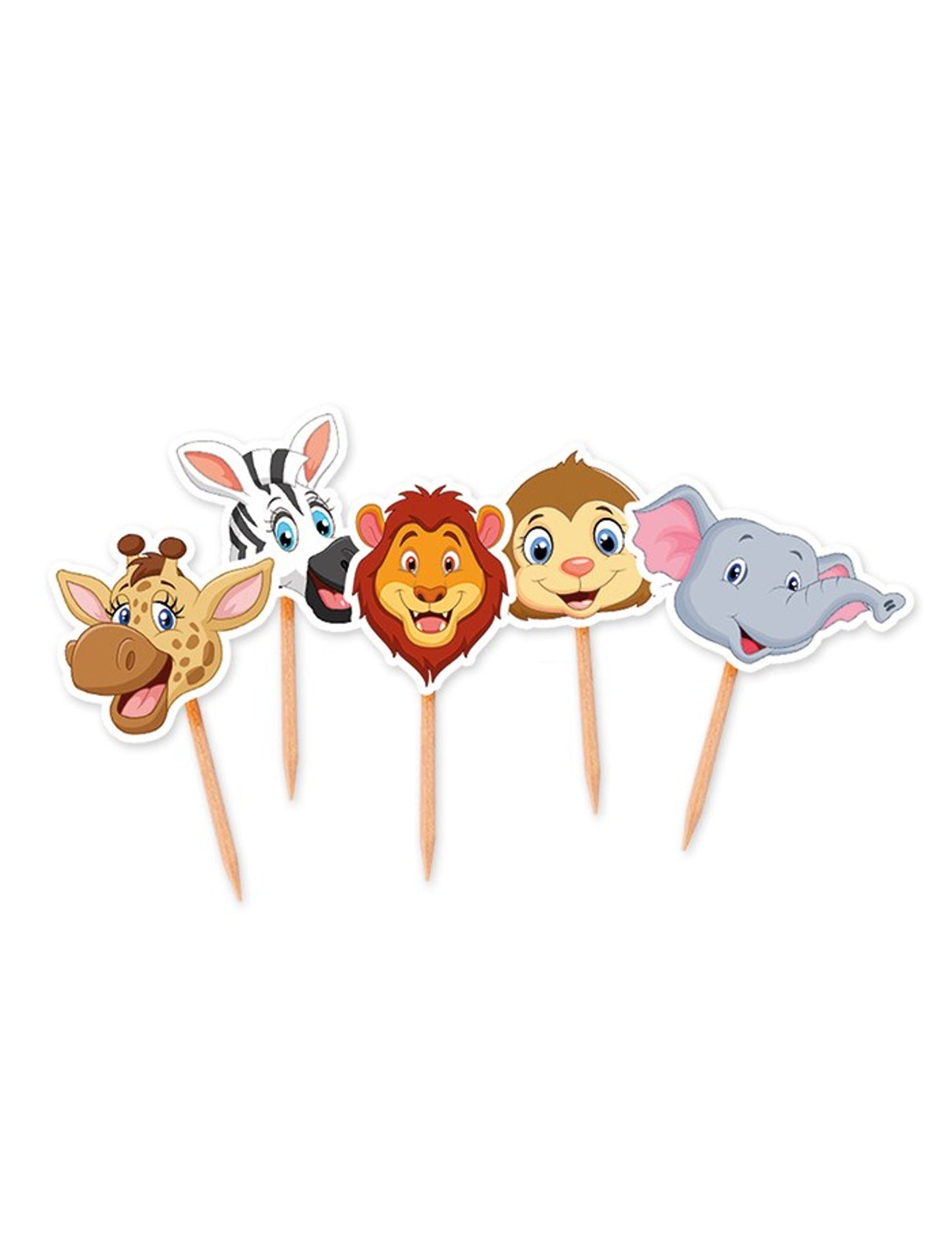 25 dřevěných trsátek z džungle 4 x 7 cm