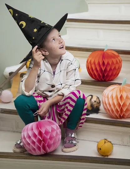 3 voštinové papírové dýně 24 cm pastel na zavěšení