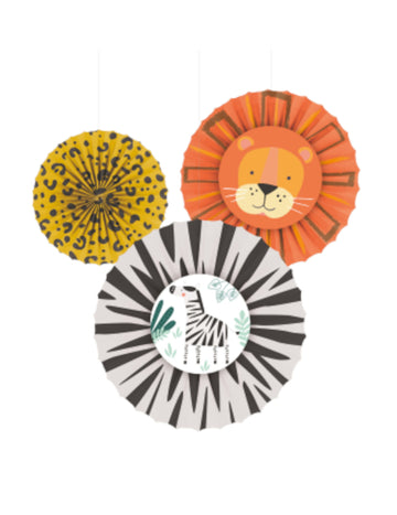 3 Získejte závěsné dekorace Wild safari 18 až 38 cm z papíru