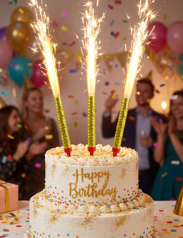 3 Zlaté ledové fontány 9,5 cm