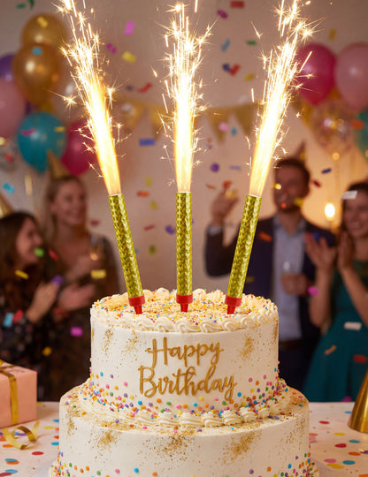 3 Zlaté ledové fontány 9,5 cm