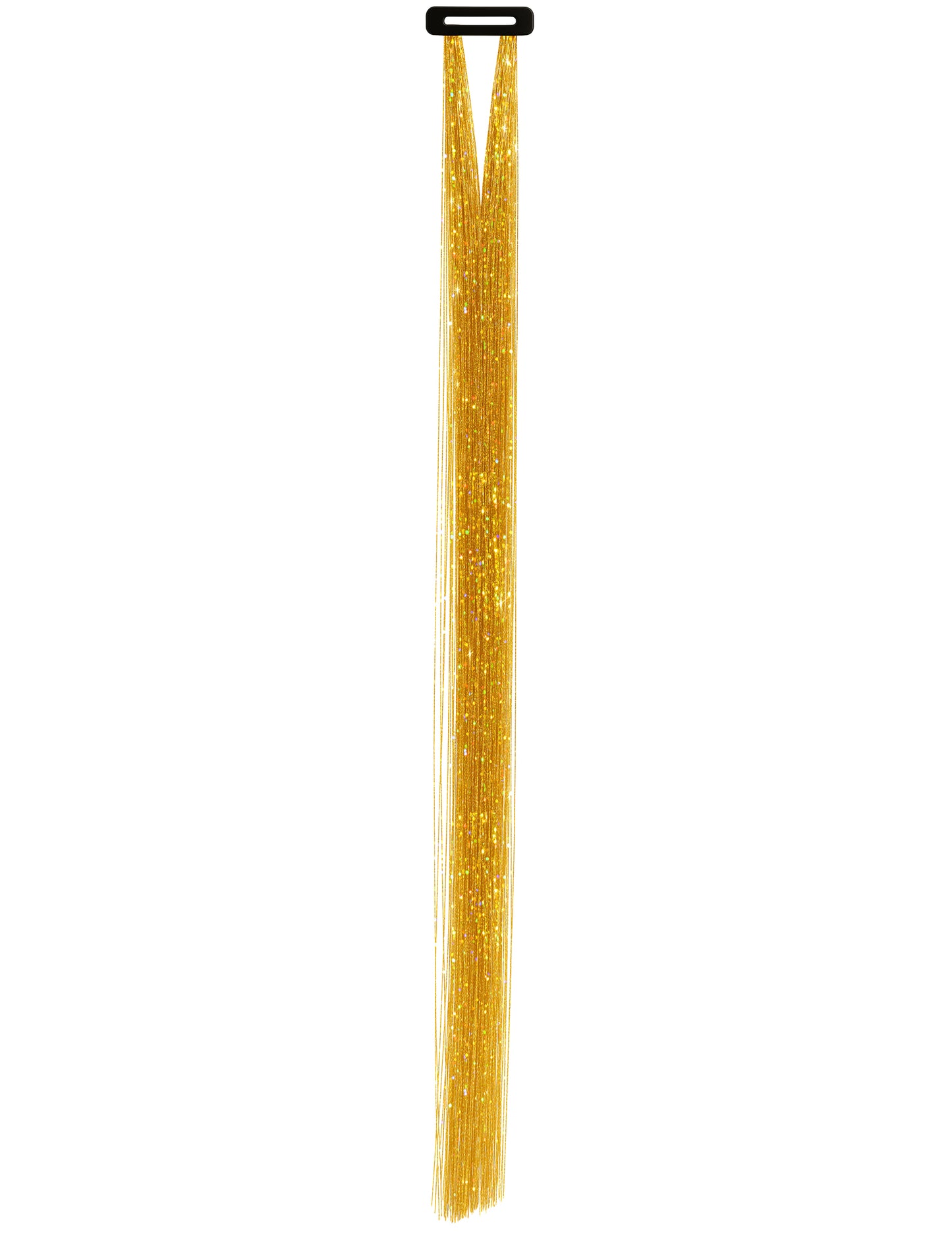 3 Mèches brillantes dorées 50 cm