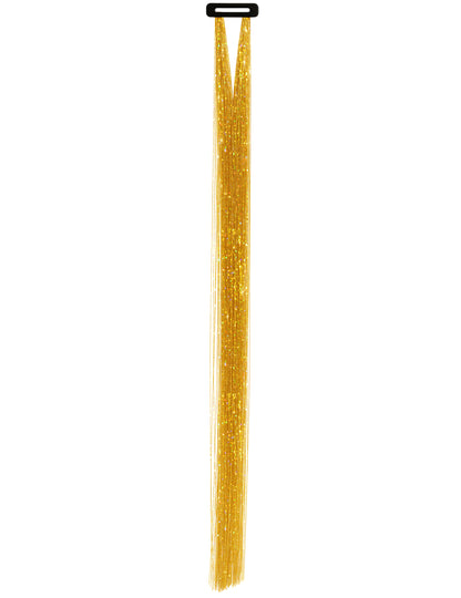 3 Mèches brillantes dorées 50 cm