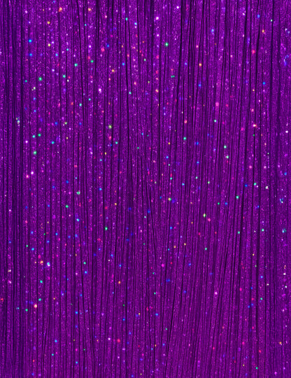 3 Mèches brillantes violettes 50 cm