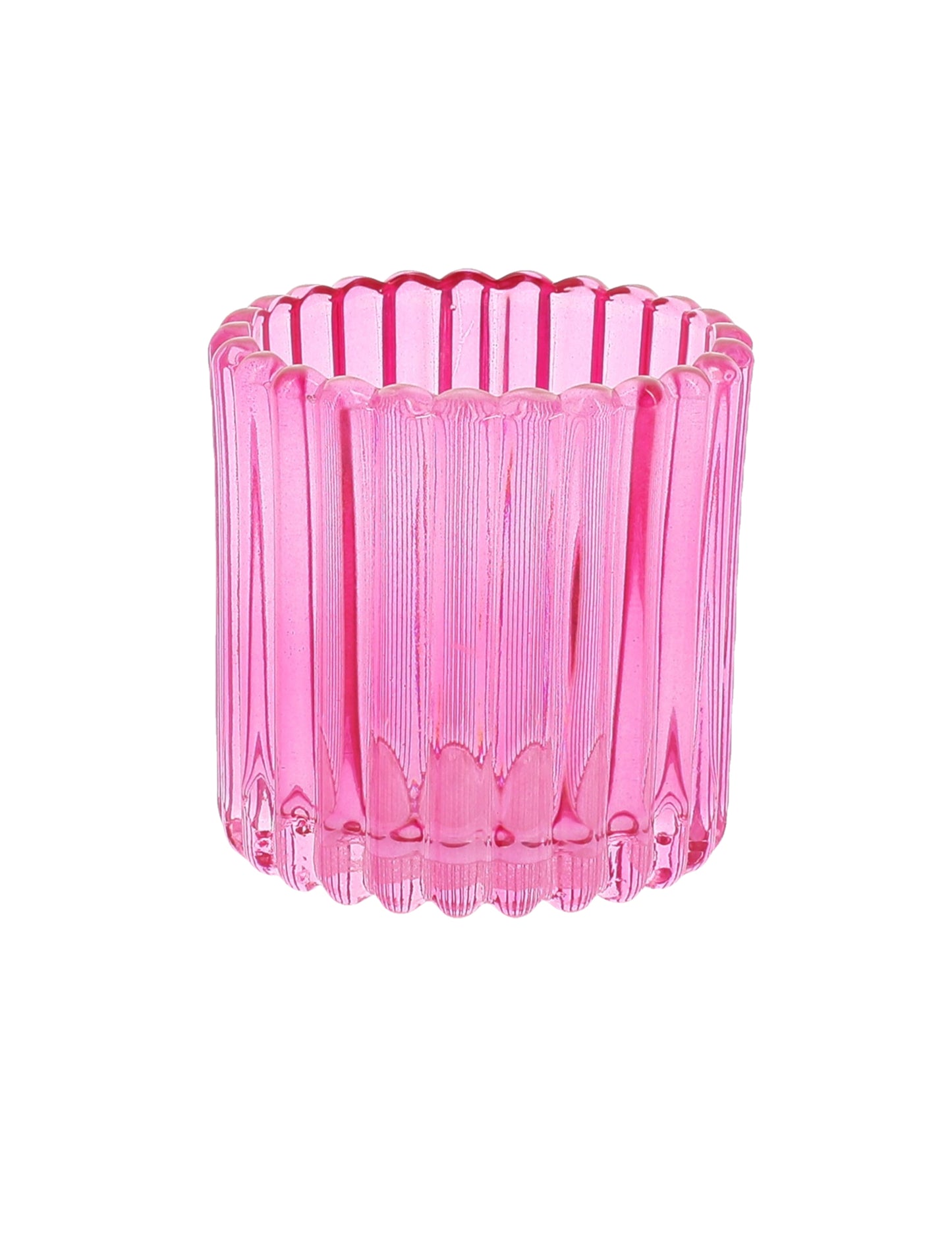 3 Photophore aus rosa, orangefarbenem und gelbem Glas, 7,5 cm
