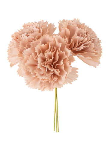 3 růžové pivoňky 13cm na stonku, dekorativní umělé květiny