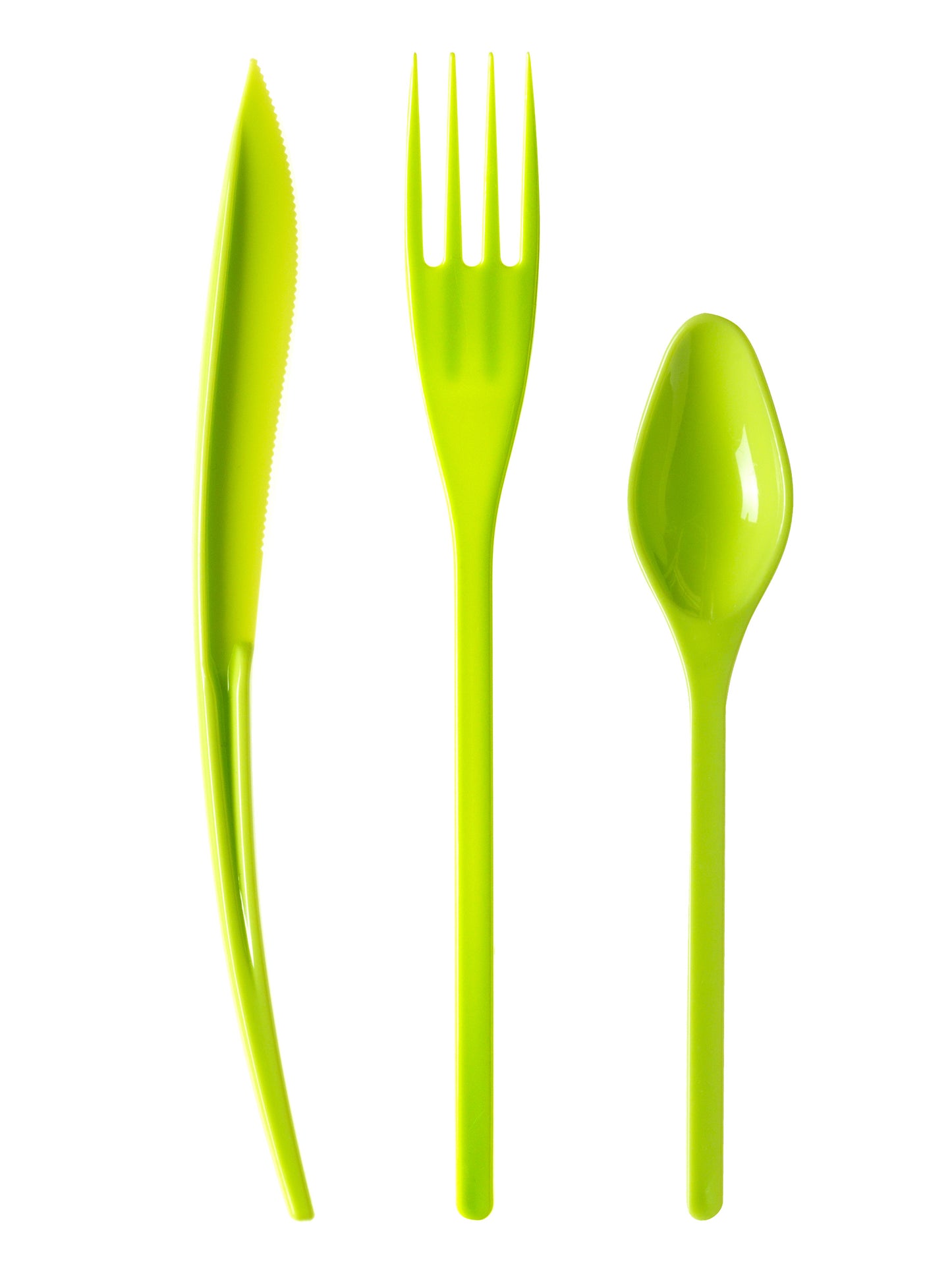30 prémiových plastových příborů v anýzově zelené barvě 