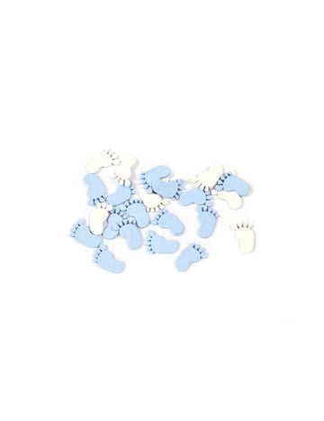 32 modrých a bílých dětských stolních konfet 10 g pro miminko