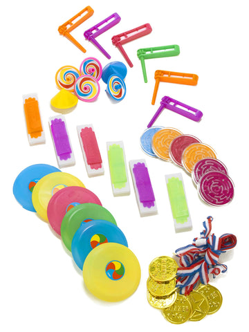 36 petits jouets pour piñata et anniversaire pour enfant multicolores