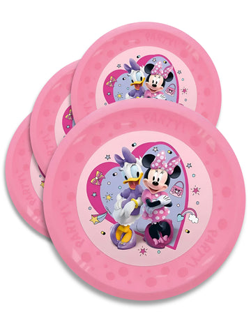 4 opakovaně použitelné talíře Minnie 21 cm