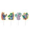 Bougies anniversaire Stitch pour enfant multicolores avec Angel