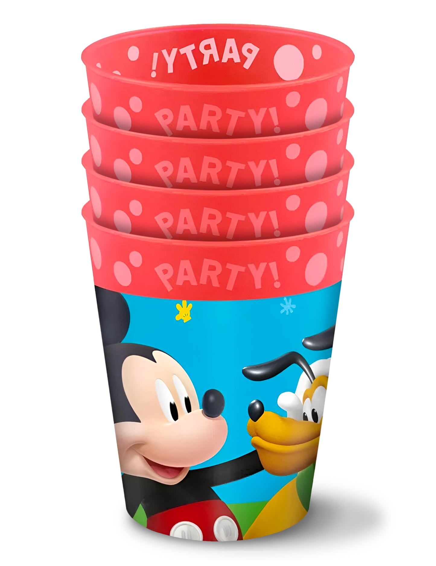 4 opakovaně použitelné kelímky Mickey 250ml