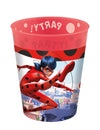 Gobelets réutilisables Miraculous pour enfant rouge avec motif Ladybug