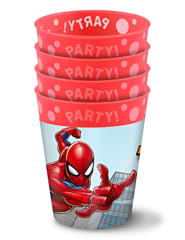 4 znovupoužitelné kelímky Spiderman™ 250 ml 