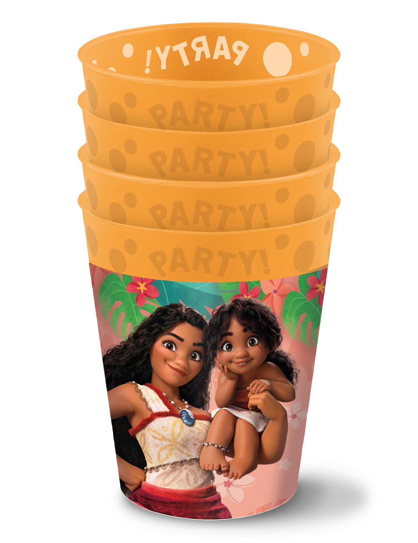 4 Vaiana 2 opakovaně použitelné kelímky 250 ml